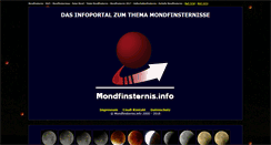 Desktop Screenshot of mondfinsternis.info