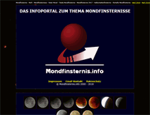 Tablet Screenshot of mondfinsternis.info